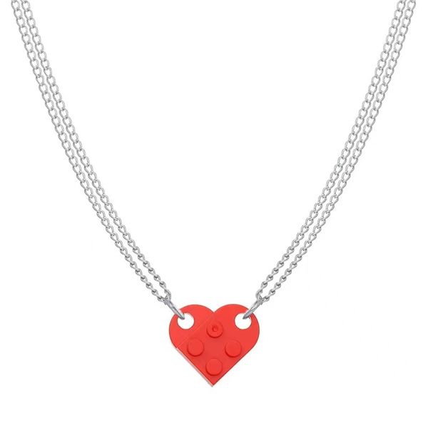 punk heart-shaped pendant necklaces love for couple women men jigsaw lego friendship clavicle chain simple and versatile personality valenti, Silver
punk heart-shaped pendant necklaces love for couple women men jigsaw lego friendship clavicle chain simple and versatile personality valenti, Silver
