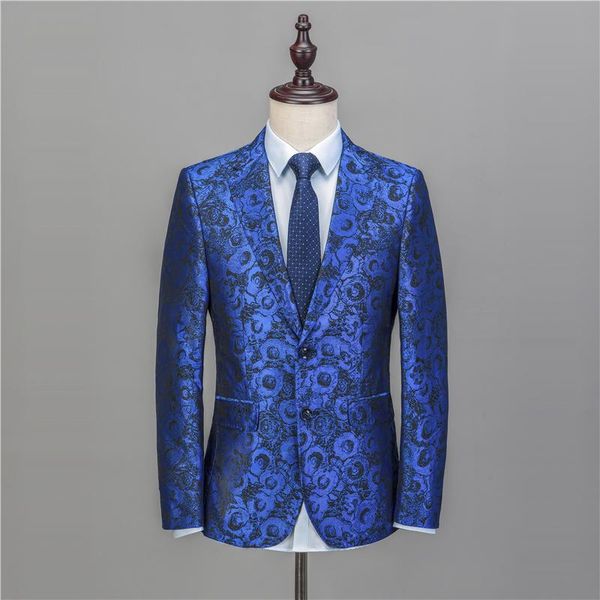 men's suits & blazers na49 blazer men floral costume homme masculino wedding dress slim fit mens jacket royal blue with pant, White;black
men's suits & blazers na49 blazer men floral costume homme masculino wedding dress slim fit mens jacket royal blue with pant, White;black