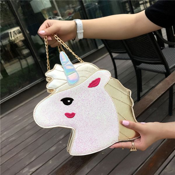 backpack laser unicorn women's single shoulder bag creative personality slanting cartoon cute, Black;red
backpack laser unicorn women's single shoulder bag creative personality slanting cartoon cute, Black;red
