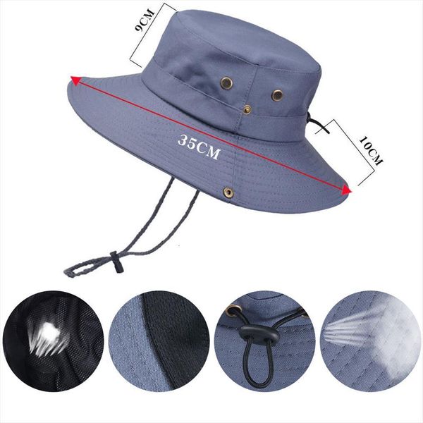 Mens Sun Hat Outdoor Sports Bucket Cap Hiking Hunting Fisherman Hats 58cm Womens Summer, Blue;gray
Mens Sun Hat Outdoor Sports Bucket Cap Hiking Hunting Fisherman Hats 58cm Womens Summer, Blue;gray