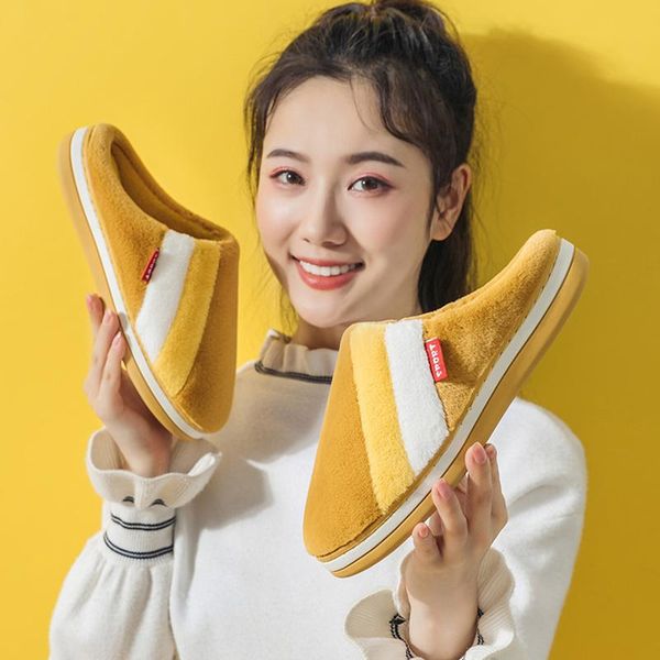 slippers 2021 women winter home cotton couple furry color match platform shoes fashion soft warm slip on flat plush slides, Black
slippers 2021 women winter home cotton couple furry color match platform shoes fashion soft warm slip on flat plush slides, Black