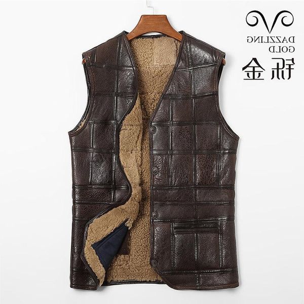 men's vests arrival 2021 men coat 100% real sheepskin jacket genuine leather vest for spring winter autumn clothing, Black;white
men's vests arrival 2021 men coat 100% real sheepskin jacket genuine leather vest for spring winter autumn clothing, Black;white