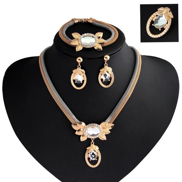 chains european and american retro clavicle necklace earrings four piece set supplied by female wholesale manufacturers, Silver
chains european and american retro clavicle necklace earrings four piece set supplied by female wholesale manufacturers, Silver
