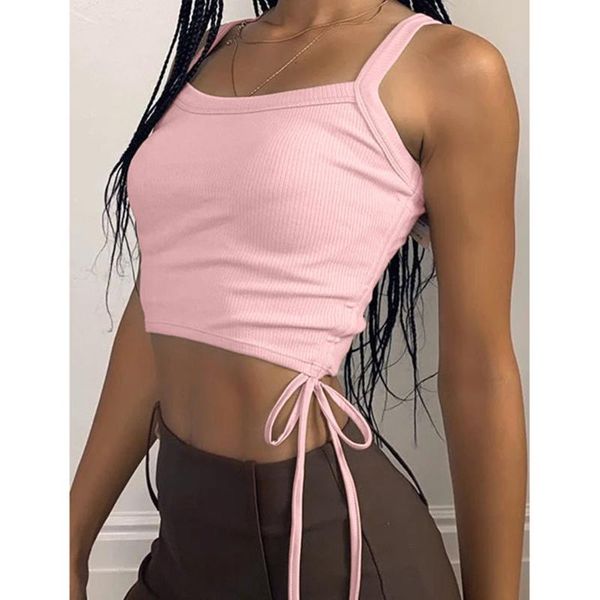 women's tanks & camis simple summer female tankk 2021 side drawstring vest solid color bandage fashion crop, White
women's tanks & camis simple summer female tankk 2021 side drawstring vest solid color bandage fashion crop, White