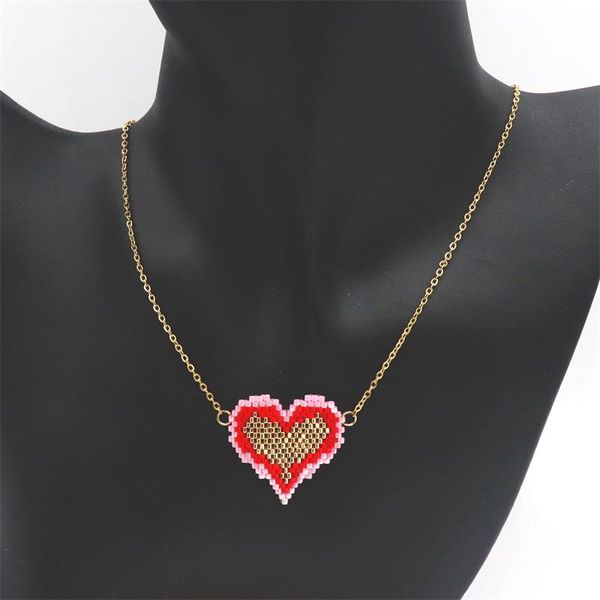 pendant necklaces zhongvi fashion miyuki for women colorful bohemian heart necklace choker gold chain jewelry handmade woven accessories, Silver
pendant necklaces zhongvi fashion miyuki for women colorful bohemian heart necklace choker gold chain jewelry handmade woven accessories, Silver