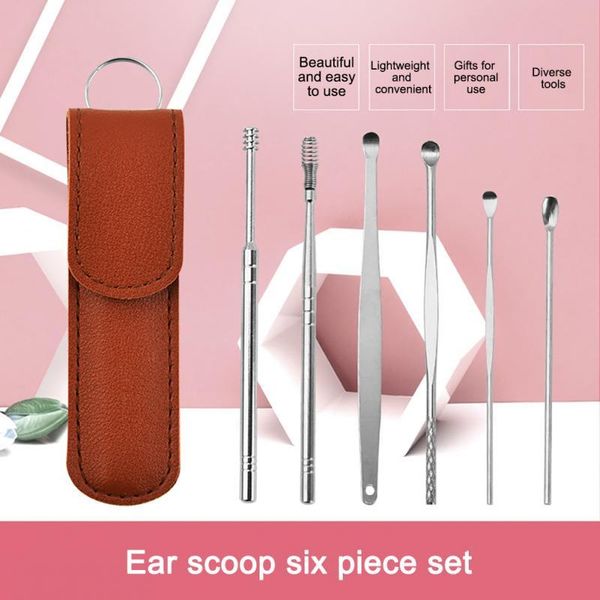 electric nose & ear trimmers 6pcs/set wax pickers stainless steel earpick remover curette pick cleaner spoon care clean tool
electric nose & ear trimmers 6pcs/set wax pickers stainless steel earpick remover curette pick cleaner spoon care clean tool