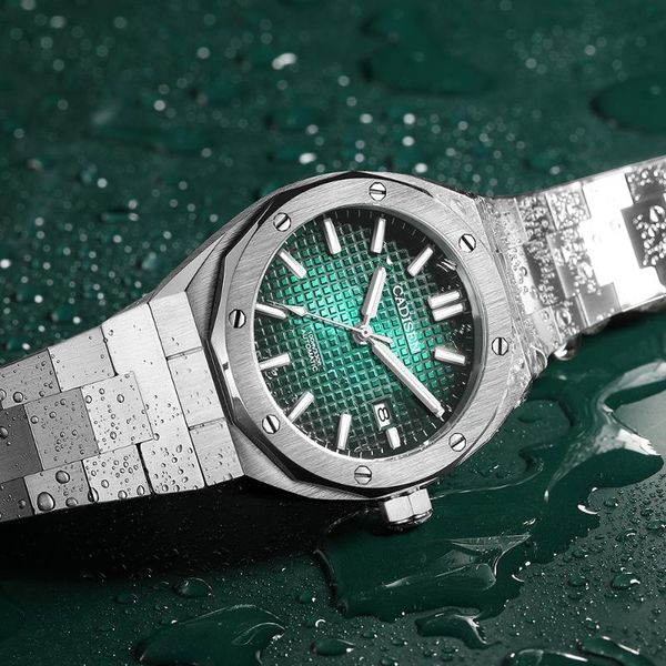 wristwatches cadisen watch for men 42mm mechanical automatic nh35a movement green 100m waterproof business wristwatch, Slivery;brown
wristwatches cadisen watch for men 42mm mechanical automatic nh35a movement green 100m waterproof business wristwatch, Slivery;brown