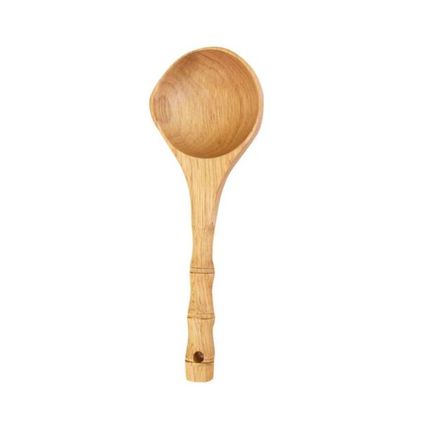 spoons wooden soup ladle bamboo joints design handle porridge spoon serving water kitchen utensil (light color)
spoons wooden soup ladle bamboo joints design handle porridge spoon serving water kitchen utensil (light color)
