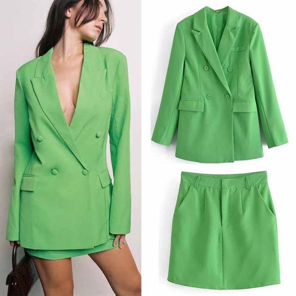 two piece dress chic women plain green casual suits double breasted tunic blazer coats with high waist mini skirts sets office ladies outfit, White
two piece dress chic women plain green casual suits double breasted tunic blazer coats with high waist mini skirts sets office ladies outfit, White