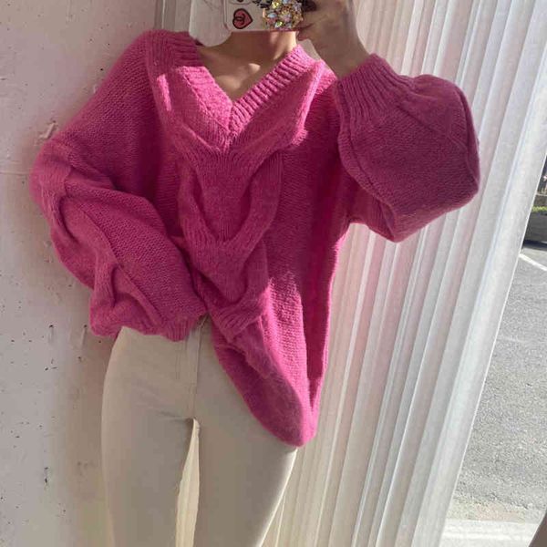 women's sweaters colorfaith y2k autunm winter women v-neck knitted oversized vintage elegant fashionable pullovers sw3585 2clr, White;black
women's sweaters colorfaith y2k autunm winter women v-neck knitted oversized vintage elegant fashionable pullovers sw3585 2clr, White;black