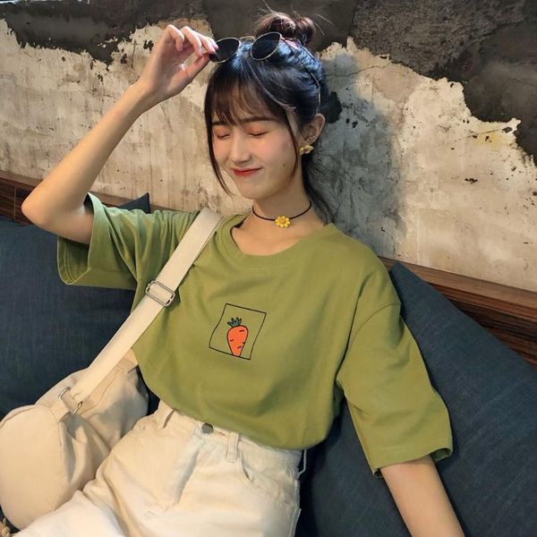 women's t-shirt women summer lady small fresh tshirt o-neck short sleeve carrot printing clothes streetwear camiseta mujer, White
women's t-shirt women summer lady small fresh tshirt o-neck short sleeve carrot printing clothes streetwear camiseta mujer, White