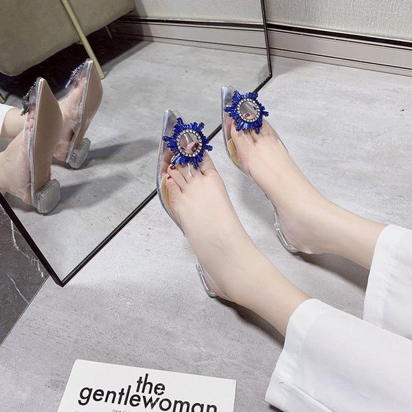 slippers plus size 42 woman sandals slip on flat shoes rhinestone transparent pointed toe clear pvc sandal zapatos mujer 8154l, Black
slippers plus size 42 woman sandals slip on flat shoes rhinestone transparent pointed toe clear pvc sandal zapatos mujer 8154l, Black