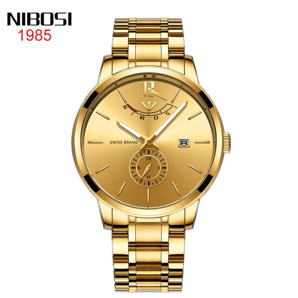 9 style nibosi watch men men's watch business waterproof students quartz watch gold shell gold dail 47mm, Slivery;brown
9 style nibosi watch men men's watch business waterproof students quartz watch gold shell gold dail 47mm, Slivery;brown
