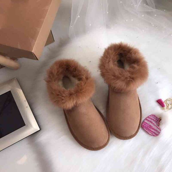 18 new children's shoes sheepskin wool integrated snow boots leather rabbit hair low tube cotton ugc, Black
18 new children's shoes sheepskin wool integrated snow boots leather rabbit hair low tube cotton ugc, Black