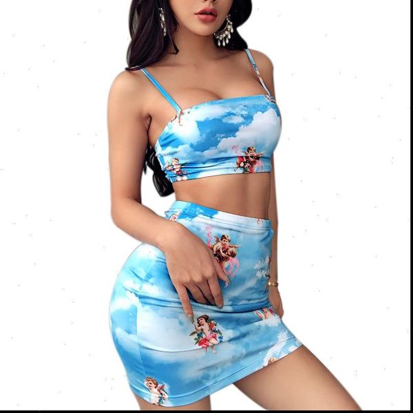 summer women two pieces set women spaghetti strap crop and mini skirt high waist fashion clothes for women, Gray
summer women two pieces set women spaghetti strap crop and mini skirt high waist fashion clothes for women, Gray
