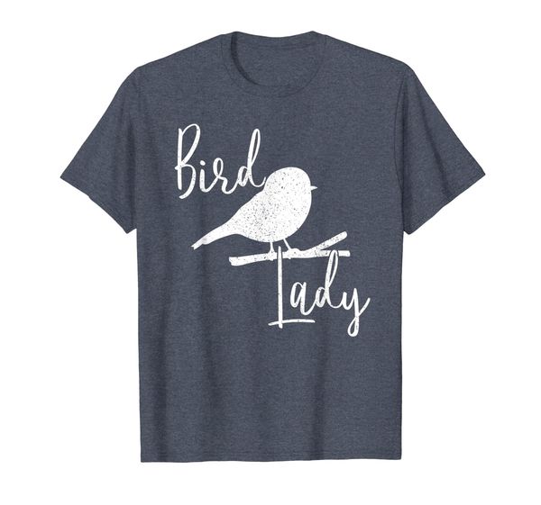 funny bird lady for women birdwatcher - birding lover t-shirt, White;black