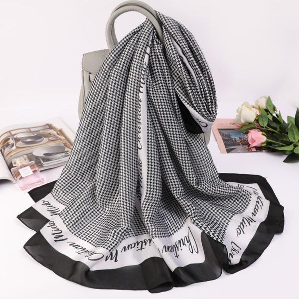 scarves hijab summer women soft long print silk lady shawl wrap beach foulard bandanna muffler sunscreen pareo girl, Blue;gray
scarves hijab summer women soft long print silk lady shawl wrap beach foulard bandanna muffler sunscreen pareo girl, Blue;gray