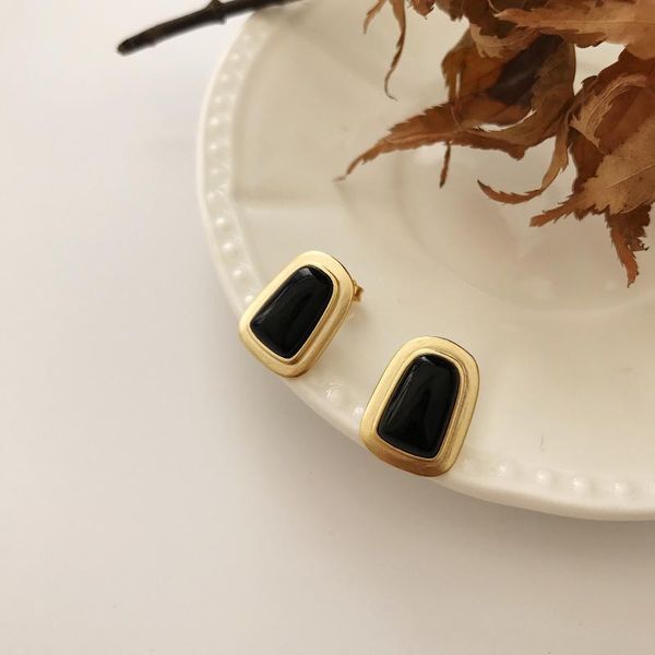 stud 925 sterling silver geometric trapezoid black agate earrings for women brincos statement fine jewelry, Golden;silver
stud 925 sterling silver geometric trapezoid black agate earrings for women brincos statement fine jewelry, Golden;silver