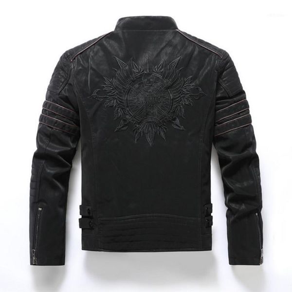 men's jackets autumn winter motorcycle pu leather jacket men vintage fleece warm multi-pocket casual coat male zipper short outwear, Black;brown
men's jackets autumn winter motorcycle pu leather jacket men vintage fleece warm multi-pocket casual coat male zipper short outwear, Black;brown