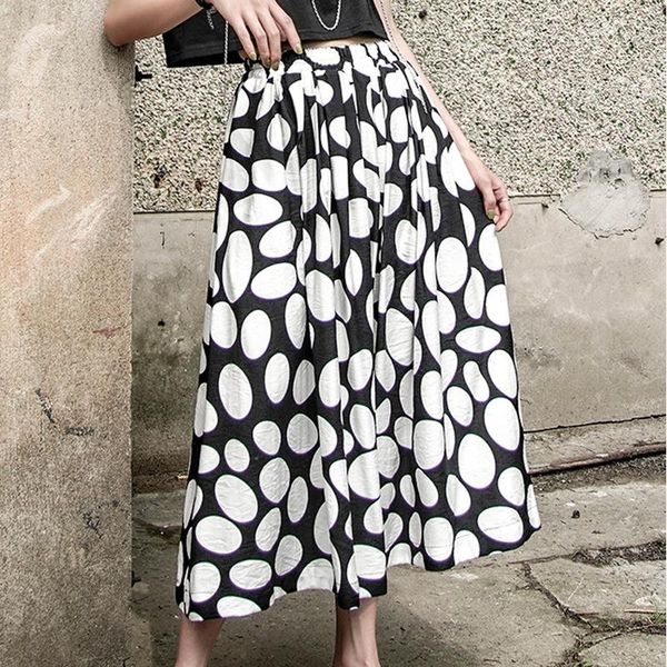 skirts summer women's skirt loose high waist length wave point a-line polka dot plus size vintage punk, Black
skirts summer women's skirt loose high waist length wave point a-line polka dot plus size vintage punk, Black