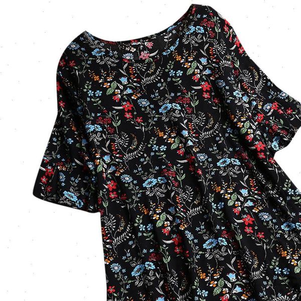 floral print women blouse casual plus size loose short sleeve o neck button tanic shirt blouse dames shirt ladies blouses, White
floral print women blouse casual plus size loose short sleeve o neck button tanic shirt blouse dames shirt ladies blouses, White
