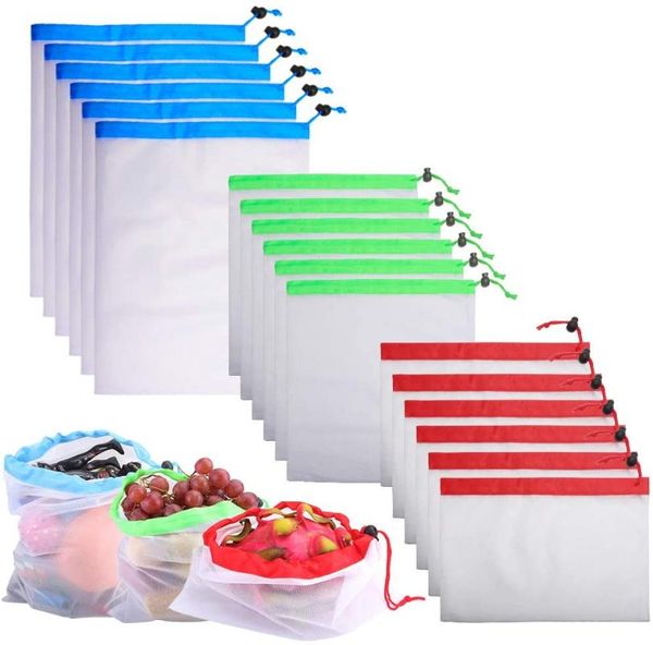15pcs reusable washable eco-friendly mesh bag for shopping fruit vegetable toys sundries storage
15pcs reusable washable eco-friendly mesh bag for shopping fruit vegetable toys sundries storage