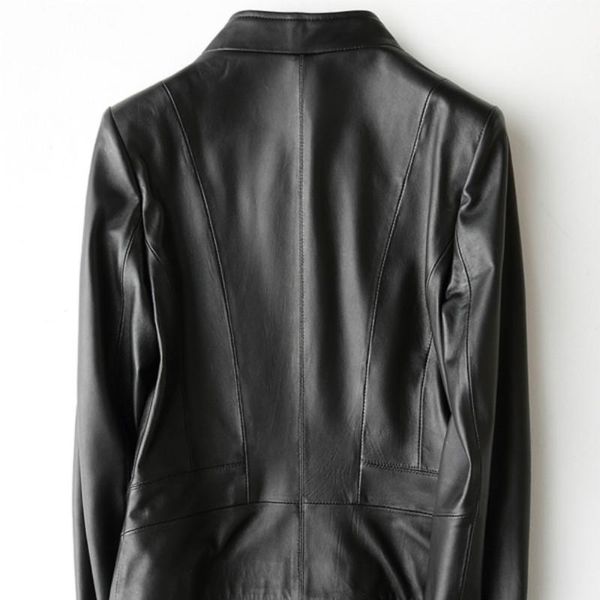 women's leather & faux spring and autumn 2021 real sheepskin for women female korean motorcycle genuine jacket 226 yy248, Black
women's leather & faux spring and autumn 2021 real sheepskin for women female korean motorcycle genuine jacket 226 yy248, Black