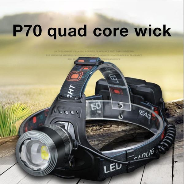 led headlamp quad-core p70 strong light usb charging super bright zoom fishing light can be used as a power bank
led headlamp quad-core p70 strong light usb charging super bright zoom fishing light can be used as a power bank