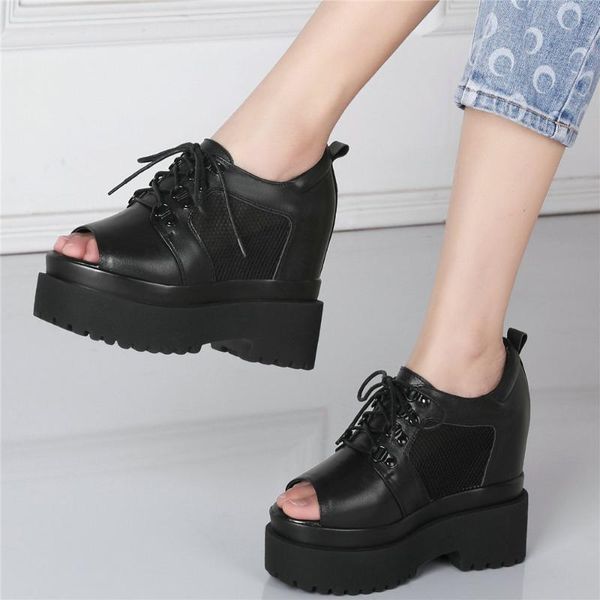 summer casual shoe women genuine leather wedges high heel ankle boots female lace up peep toe fashion sneakers gladiator sandals, Black
summer casual shoe women genuine leather wedges high heel ankle boots female lace up peep toe fashion sneakers gladiator sandals, Black