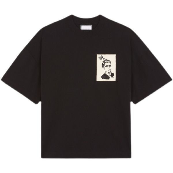 french street style 2021 spring and summer new portrait embroidery apricot men and women loose o-neck short sleeved t-shirt tee top, White;black
french street style 2021 spring and summer new portrait embroidery apricot men and women loose o-neck short sleeved t-shirt tee top, White;black