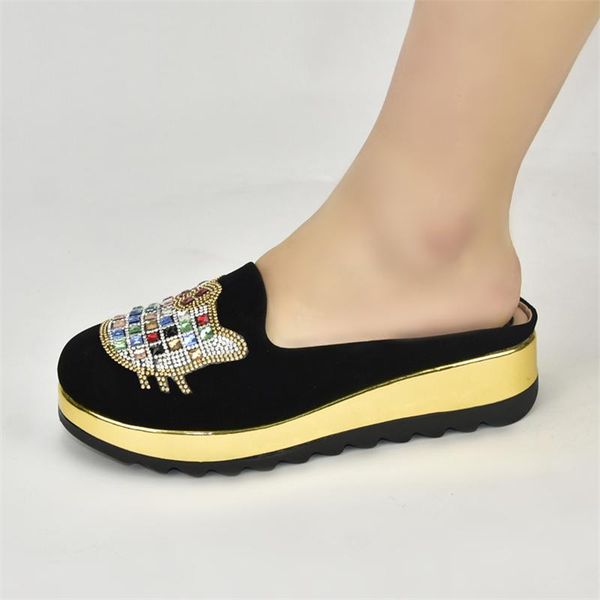 dress shoes arrival crystal wedding designer women luxury nigerian italy decorated with rhinestone, Black
dress shoes arrival crystal wedding designer women luxury nigerian italy decorated with rhinestone, Black