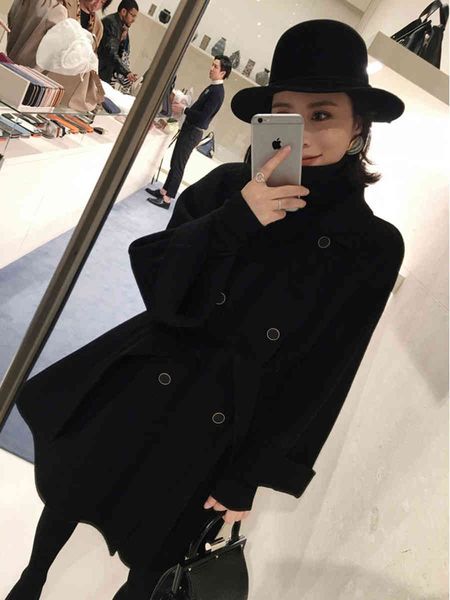 women's wool & blends autumn/winter black row buckle cashmere cape jacket with double wool coat for j2g4
women's wool & blends autumn/winter black row buckle cashmere cape jacket with double wool coat for j2g4