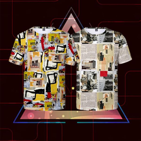 men's t-shirts spaper floral pattern creativity 3d printing pullover round neck manwomen fashion casual short sleeve child size movemen, White;black
men's t-shirts spaper floral pattern creativity 3d printing pullover round neck manwomen fashion casual short sleeve child size movemen, White;black
