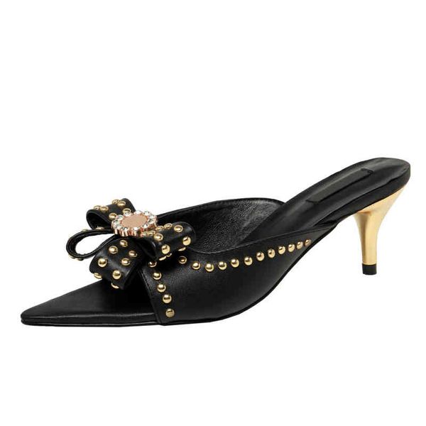 slippers luxury designer golden rivet high-heeled slippers classic ladies summer casual sandals with box 6cm khsh, Black
slippers luxury designer golden rivet high-heeled slippers classic ladies summer casual sandals with box 6cm khsh, Black