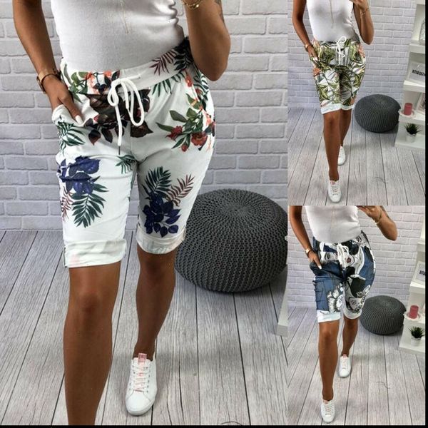 2021 summer fashion women shorts bodycon floral print elastic waist knee length sports cycling running shorts, White;black
2021 summer fashion women shorts bodycon floral print elastic waist knee length sports cycling running shorts, White;black