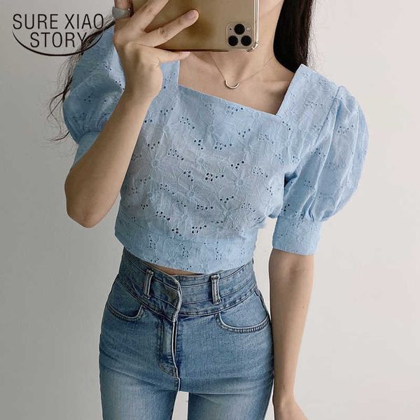 korean summer women square neck puff sleeve slim short shirt chic hollow out floral embroidery lace blouse blusa 14296 210528, White
korean summer women square neck puff sleeve slim short shirt chic hollow out floral embroidery lace blouse blusa 14296 210528, White