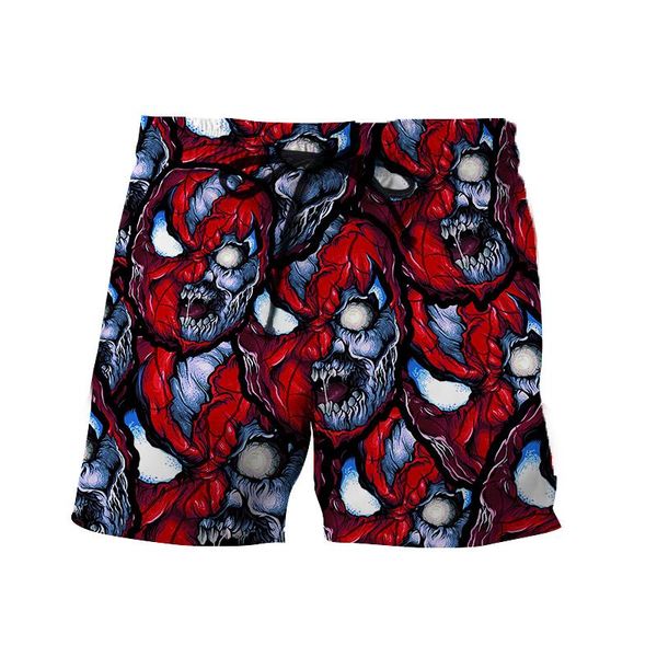 men's shorts 2021 cartoon personality beach pants printing skull sky and women's quick-drying, White;black
men's shorts 2021 cartoon personality beach pants printing skull sky and women's quick-drying, White;black