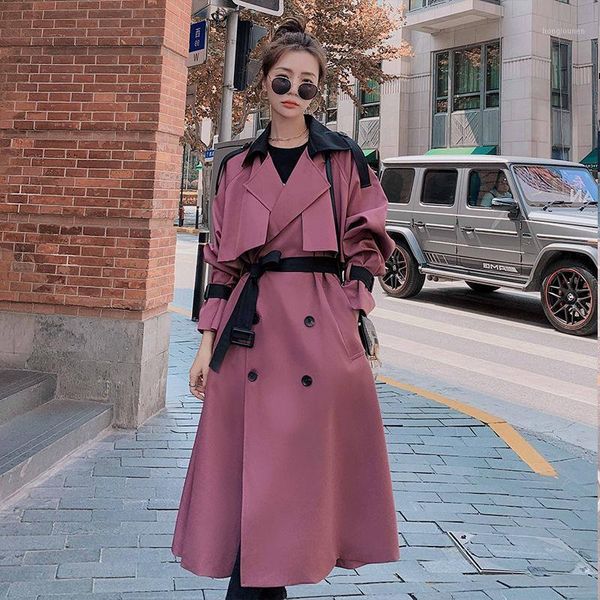 women's trench coats 2021 autumn fashion coat casual solid thick over long full sleeve lapel collar elegant with belt y57, Tan;black
women's trench coats 2021 autumn fashion coat casual solid thick over long full sleeve lapel collar elegant with belt y57, Tan;black