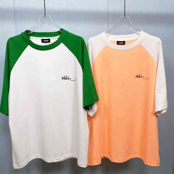 women's t-shirt t-shirt simple small letter splicing contrast short sleeve round neck loose off shoulder cotton backing medium 11iw, White
women's t-shirt t-shirt simple small letter splicing contrast short sleeve round neck loose off shoulder cotton backing medium 11iw, White