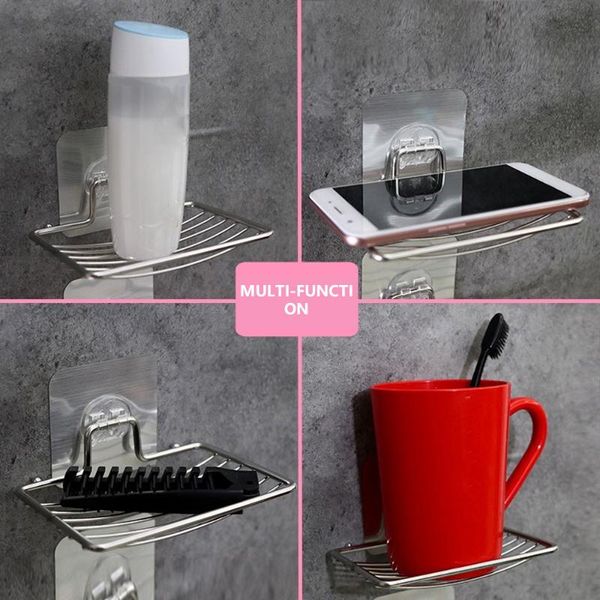 soap dishes 1pc shower stand wall mounted stainless steel self adhesive storage rack holder hollow type dish bathroom accessories 
soap dishes 1pc shower stand wall mounted stainless steel self adhesive storage rack holder hollow type dish bathroom accessories