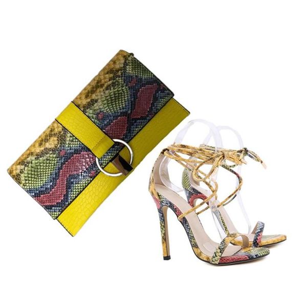 dress shoes latest sales yellow snake high heel with matching bag set fashion sandals lace up 11cm and pu purse 35-42, Black
dress shoes latest sales yellow snake high heel with matching bag set fashion sandals lace up 11cm and pu purse 35-42, Black