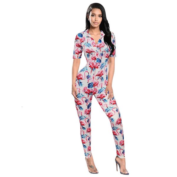 2021 colorful printting short sleeves turn-down zipper fashion ny high waist women autumn new jumpsuits slim rompers ismz, Gray
2021 colorful printting short sleeves turn-down zipper fashion ny high waist women autumn new jumpsuits slim rompers ismz, Gray