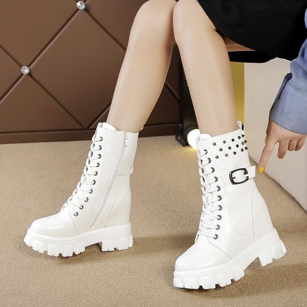 boots shoes women winter warm motorcycle 2021 british style platform sneakers 8cm heels thick bottom plush leather woman, Black
boots shoes women winter warm motorcycle 2021 british style platform sneakers 8cm heels thick bottom plush leather woman, Black