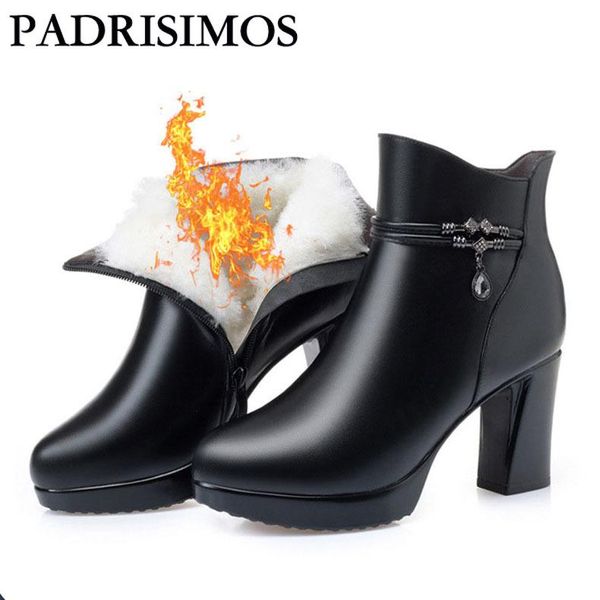 boots padrisimos round-headed leather women's side zipper cotton waterproof super high heel shoes zlt-zjm862, Black
boots padrisimos round-headed leather women's side zipper cotton waterproof super high heel shoes zlt-zjm862, Black