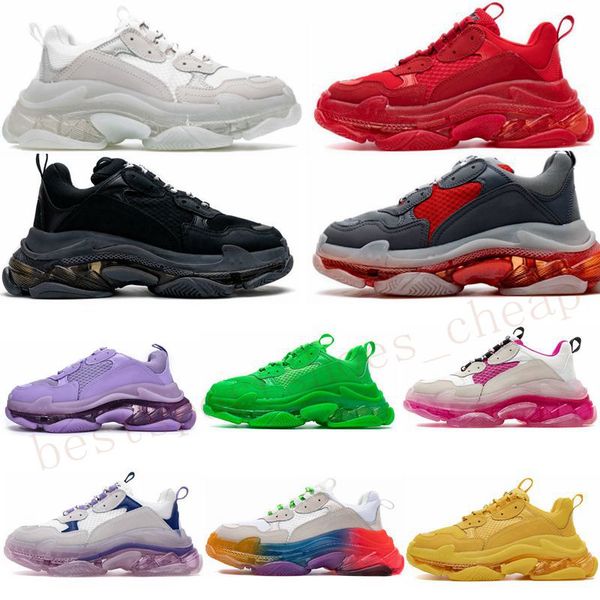 2021 triple-s clear sole casual shoes fluo red neon green rainbow pink black beige yellow navy mens women platform sneakers
2021 triple-s clear sole casual shoes fluo red neon green rainbow pink black beige yellow navy mens women platform sneakers