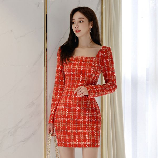 new arrival fashion korean spring party women ol professional temperament square collar red plaid woolen mini a-line dress jixu, White;black
new arrival fashion korean spring party women ol professional temperament square collar red plaid woolen mini a-line dress jixu, White;black