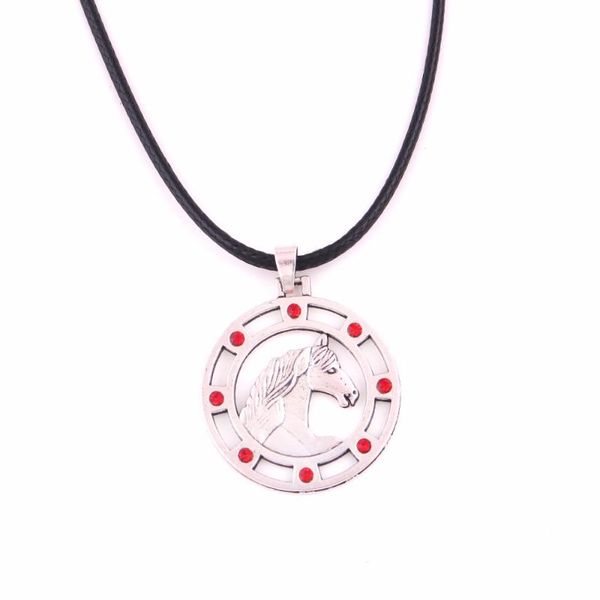 pendant necklaces friesian horse equestrian jewelry crystal charm leather chain necklace, Silver
pendant necklaces friesian horse equestrian jewelry crystal charm leather chain necklace, Silver
