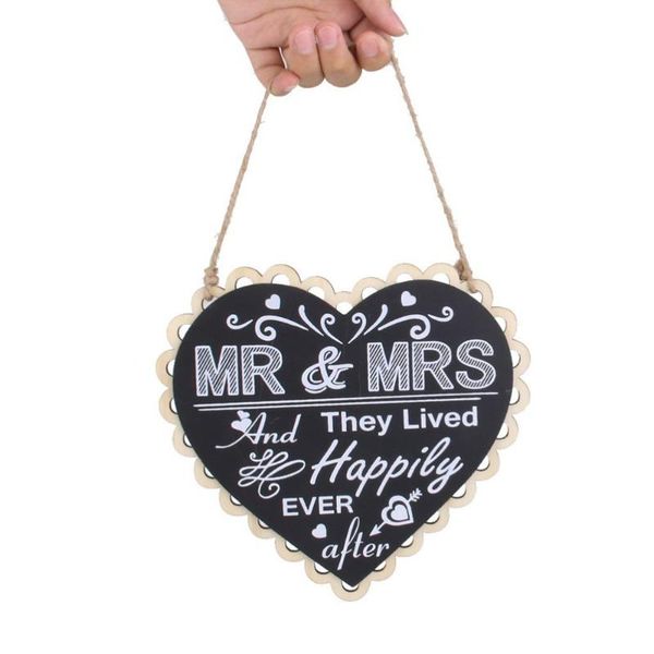 party decoration wedding craft heart shape wooden blackboard pendant mr & mrs sign hang tag favors supplies gifts
party decoration wedding craft heart shape wooden blackboard pendant mr & mrs sign hang tag favors supplies gifts