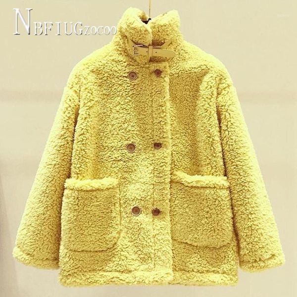 korean imitation lambswool jacket vintage elegant basic coat female outwear women's jackets, Black;brown
korean imitation lambswool jacket vintage elegant basic coat female outwear women's jackets, Black;brown