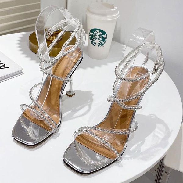 sandals luxury rhinestone pvc transparent women narrow band high heels gladiator shoes open toe party zapatos mujer, Black
sandals luxury rhinestone pvc transparent women narrow band high heels gladiator shoes open toe party zapatos mujer, Black
